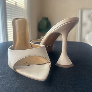 Tony Bianca/Revolve White Mules SZ10